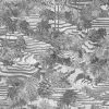 Brand Mckenzie Rice Terrace MAX Wallpaper, Black & White 2 Brand Mckenzie Rice Terrace MAX Wallpaper, Black & White