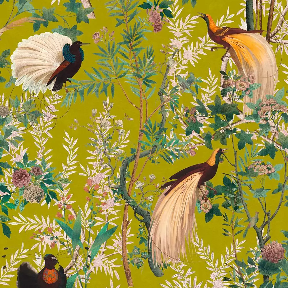 Mind The Gap Velvet Fabrics, Royal Garden Green Les Jardins Royaux 3 Mind The Gap Velvet Fabrics, Royal Garden Green Les Jardins Royaux