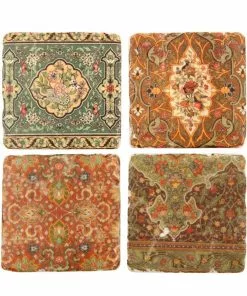 Thedesignyarduk Liberty Prints Mixed Coasters Set Of Four