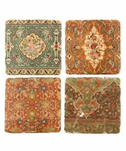 Thedesignyarduk Liberty Prints Mixed Coasters Set Of Four