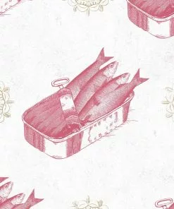 Mind The Gap Sardines Yellow Wallpaper