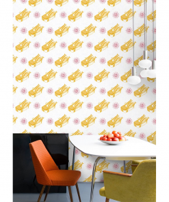Mind The Gap Sardines Yellow Wallpaper