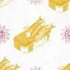 Mind The Gap Sardines Yellow Wallpaper
