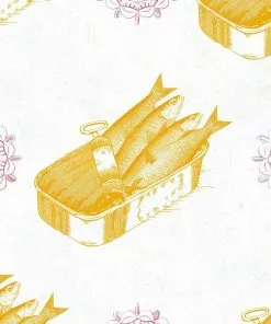 Mind The Gap Wallpaper & Paint Sardines Red Wallpaper