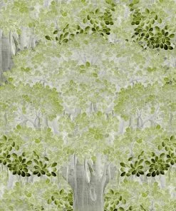 Mind The Gap Savage Leaves Light Green Wallpaper