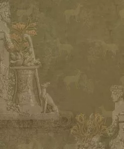 Mind The Gap Sculptural Moss Wallpaper Les Jardins Royaux