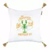 Mind The Gap Seafood Bar / Madagascar Linen Cushion Havana Tropicana