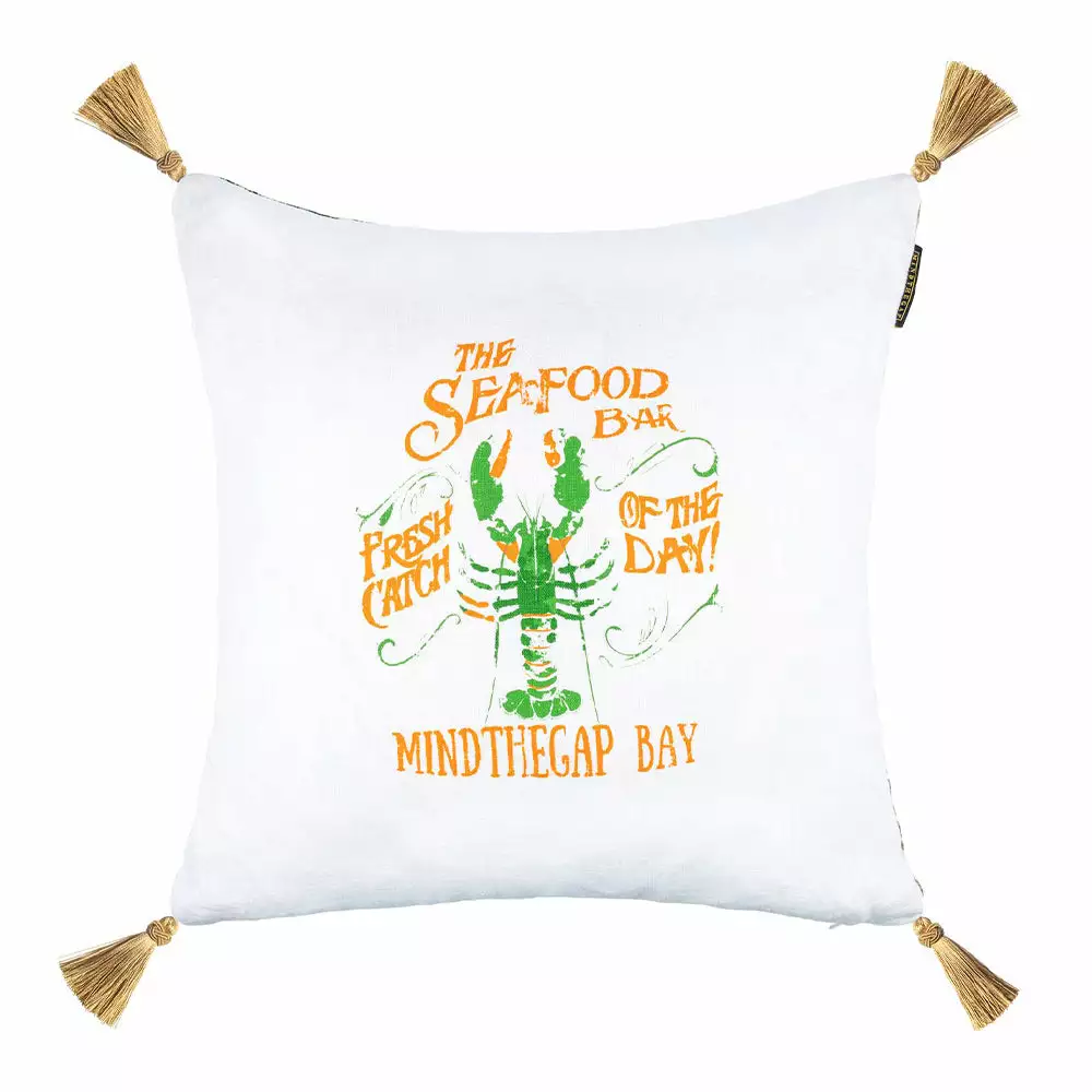 Mind The Gap Seafood Bar / Madagascar Linen Cushion Havana Tropicana 3 Mind The Gap Seafood Bar / Madagascar Linen Cushion Havana Tropicana