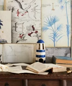 Mind The Gap Seaman's Journal Indigo Wallpaper Blue Skies Ahead