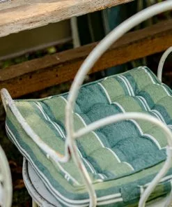 Mind The Gap Folk Couture Padded Cushions - Szepviz Stripe Linen