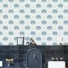 Annika Reed Studio Aphrodite Wallpaper - Shelly Blue