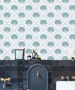 Annika Reed Studio Aphrodite Wallpaper - Shelly Blue