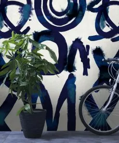 Mind The Gap Spontaneous Blue Wallpaper Wallpaper & Paint