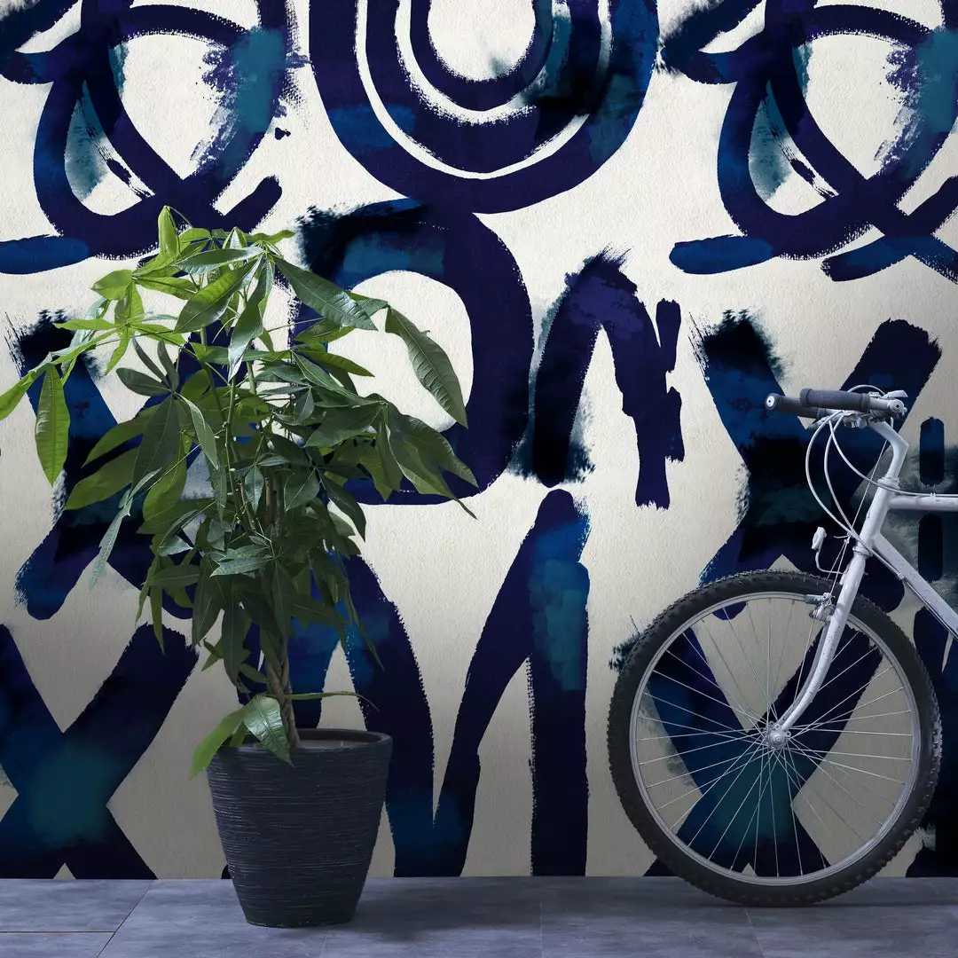 Mind The Gap Spontaneous Blue Wallpaper Wallpaper & Paint 4 Mind The Gap Spontaneous Blue Wallpaper Wallpaper & Paint