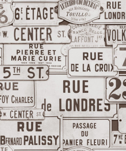 Mind The Gap Street Signs Brown Wallpaper