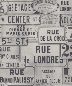 Mind The Gap Street Signs Brown Wallpaper