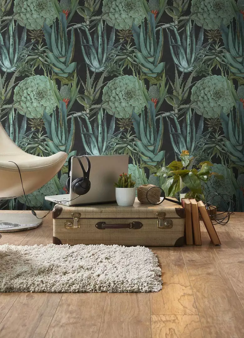 Mind The Gap Havana Tropicana Succulentus Anthracite Wallpaper 4 Mind The Gap Havana Tropicana Succulentus Anthracite Wallpaper
