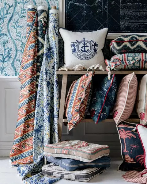 Mind The Gap Linen Fabrics, Aegean Indigo 5 Mind The Gap Linen Fabrics, Aegean Indigo