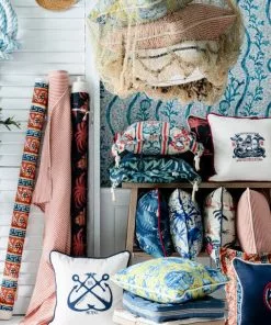 Mind The Gap Blue Skies Ahead Aegean Cotton Fabric