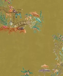 Mind The Gap Velvet Fabrics, Chinoiserie