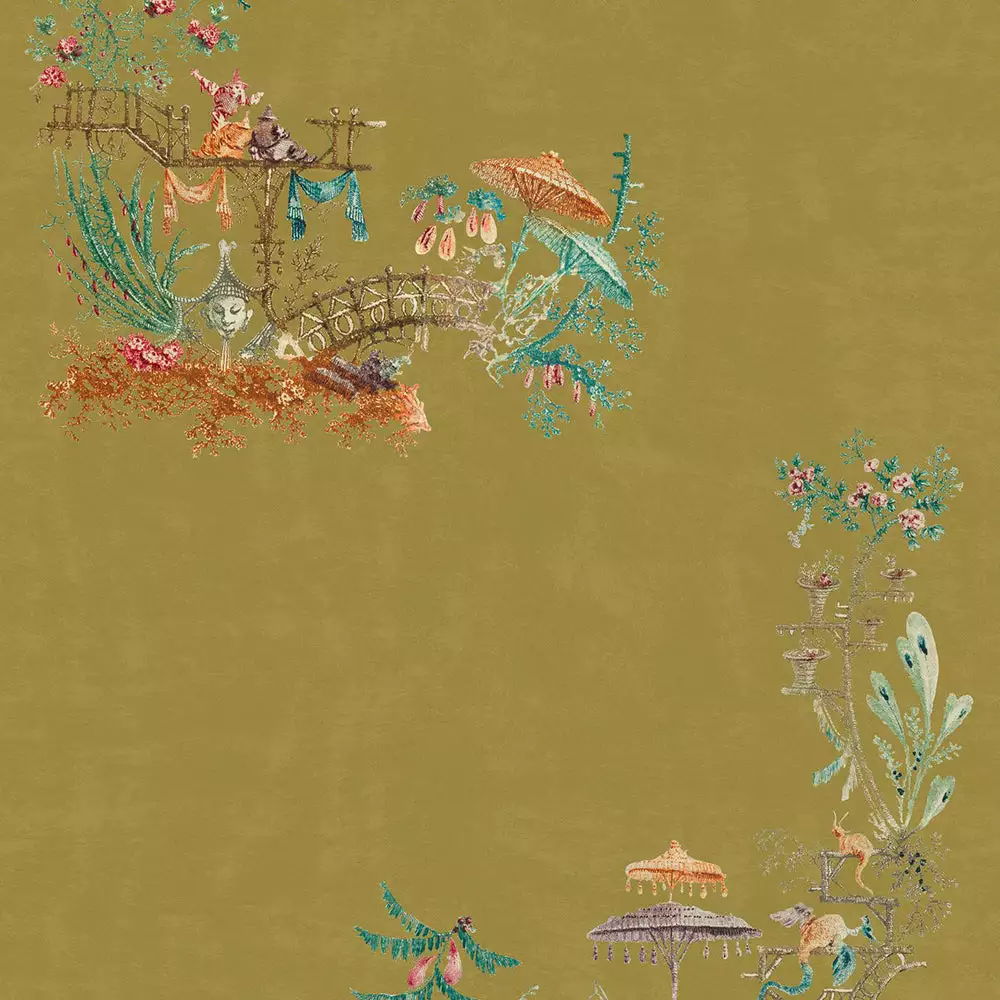 Mind The Gap Velvet Fabrics, Chinoiserie 3 Mind The Gap Velvet Fabrics, Chinoiserie