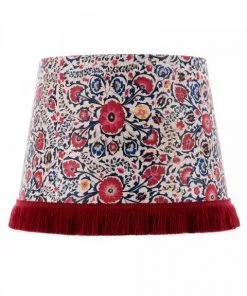 Mind The Gap Cone Lampshades - Suzani Floral Rose & Thorn