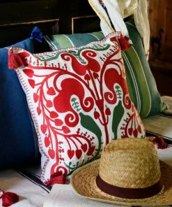 Mind The Gap Folk Couture Transylvanian Suzani Cushion