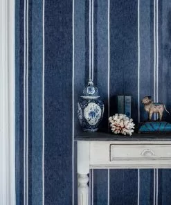 Mind The Gap Szepviz Brown Stripe Wallpaper