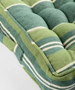 Mind The Gap Folk Couture Padded Cushions - Szepviz Stripe Linen
