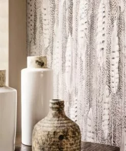 BN Wallpaper & Paint Curious Collection Wallpaper - Feathered Veil Light Tones