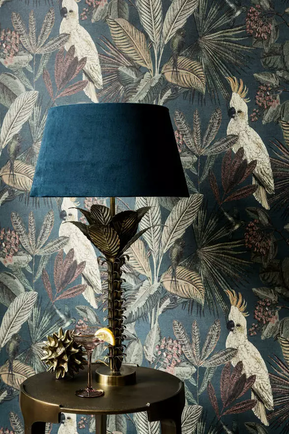 BN Panthera Cockatoo Print Wallpaper - Teal 10 BN Panthera Cockatoo Print Wallpaper - Teal