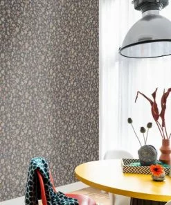 BN Fiore Floral Chintz Wallpaper Noir Rose & Thorn