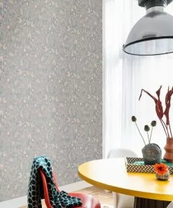 BN Rose & Thorn Fiore Floral Chintz Wallpaper Dove