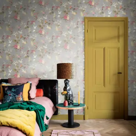 BN Fiore Heron Print Wallpaper Dove Rose & Thorn 4 BN Fiore Heron Print Wallpaper Dove Rose & Thorn