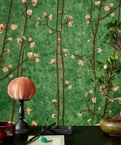 BN Van Gogh Wallpaper Flowering Plum Orchid Grey