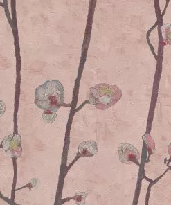 BN Van Gogh Wallpaper Flowering Plum Orchid Grey