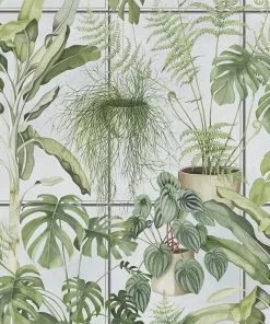 Brand Mckenzie The Green House Wallpaper, Sky Blue Memphis To Miami