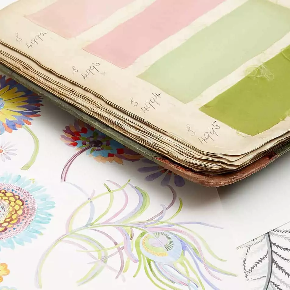 Liberty Fabrics Poppy Meadowfield Wallpaper In Lichen 11 Liberty Fabrics Poppy Meadowfield Wallpaper In Lichen