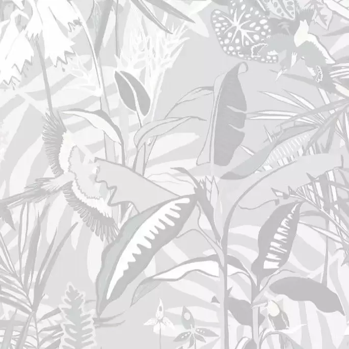 Brand Mckenzie The Tropics Wallpaper, Stone Grey 3 Brand Mckenzie The Tropics Wallpaper, Stone Grey