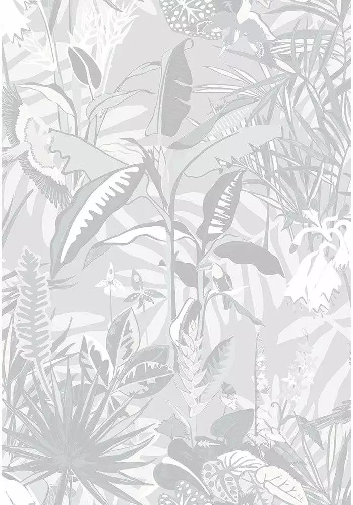 Brand Mckenzie The Tropics Wallpaper, Stone Grey 5 Brand Mckenzie The Tropics Wallpaper, Stone Grey