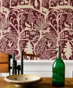 Mind The Gap The Enchanted Woodland Red Wallpaper Folk Couture 7 Mind The Gap The Enchanted Woodland Red Wallpaper Folk Couture