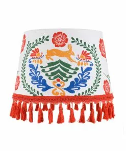Mind The Gap The Hare Embroidered Cone Lampshade Folk Couture