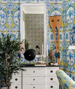 Mind The Gap The Villa Mural Wallpaper Red Blue Skies Ahead 8 Mind The Gap The Villa Mural Wallpaper Red Blue Skies Ahead