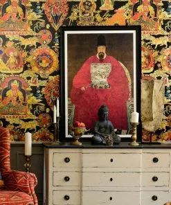 Mind The Gap Tibetan Tapestry Metallic Wallpaper Wallpaper & Paint