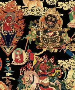 Mind The Gap Tibetan Tapestry Metallic Wallpaper Wallpaper & Paint