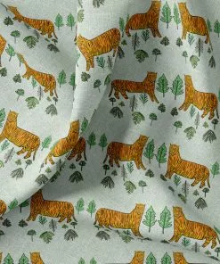 Annika Reed Studio New Tiger Tiger Oyster Linen - Serpentine