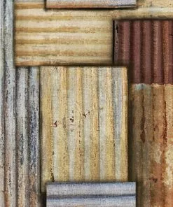 Mind The Gap The Craftsman Rusty Tin Wallpaper