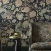 Liberty Fabrics New Palampore Trail Wallpaper In Pewter Blue