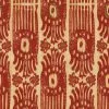 Mind The Gap Tribal Ikat, Lava Red Wallpaper Indigena