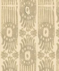 Mind The Gap Tribal Ikat, Lava Red Wallpaper Indigena